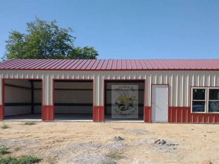 25x50x10 Insulated 3 Car garage/shop in Campbell, Tx.